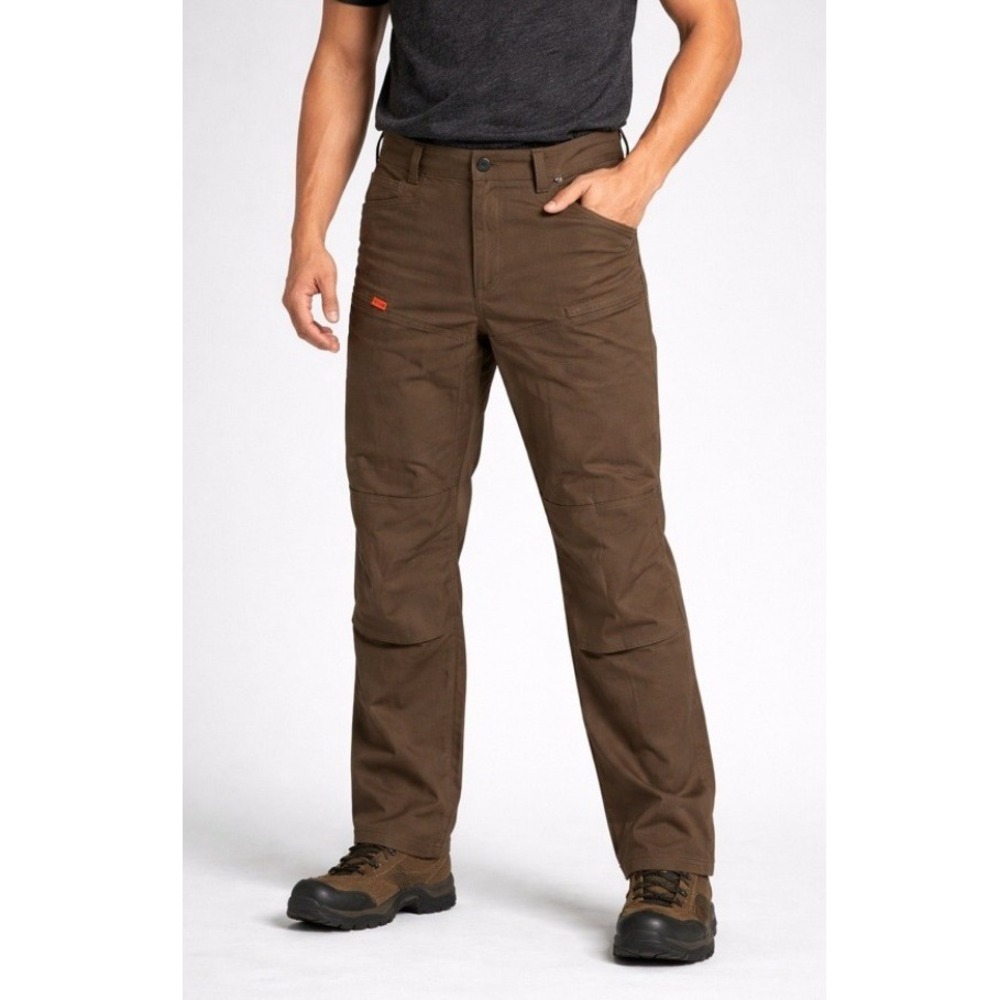 BRUNT Men's Brown Double Front Straight Fit The Martin Pants Size 30x30 NWT‎